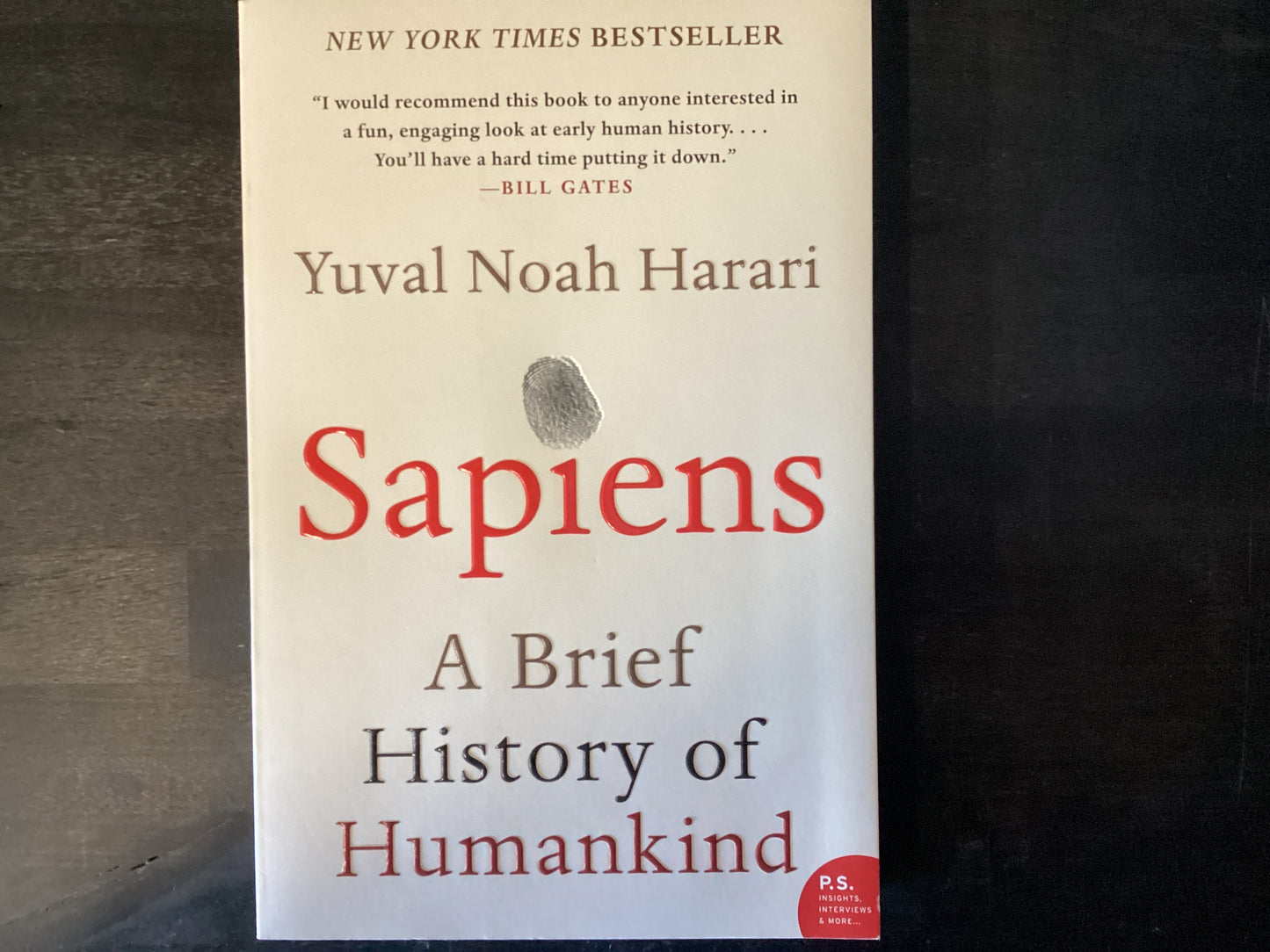 SAPIENS ,HARARI YUVAL NO