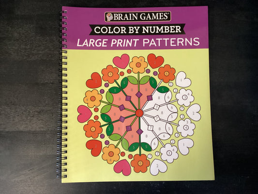 Brain Games - Color by Number - Large Print: Patterns (Stress Free Coloring Book),Publications International Ltd ; New Seasons ; Brain Games