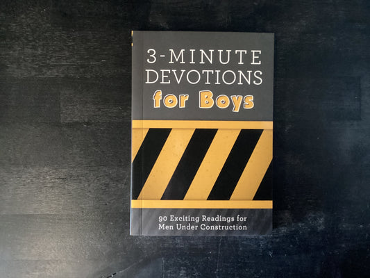 3-Minute Devotions for Boys: 90 Exciting Readings for Men Under Construction,Hascall, Glenn