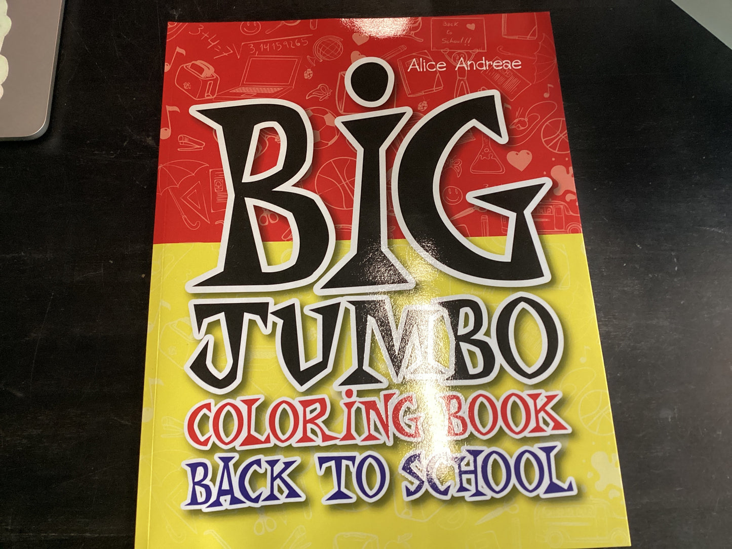 Big jumbo coloring book back to school