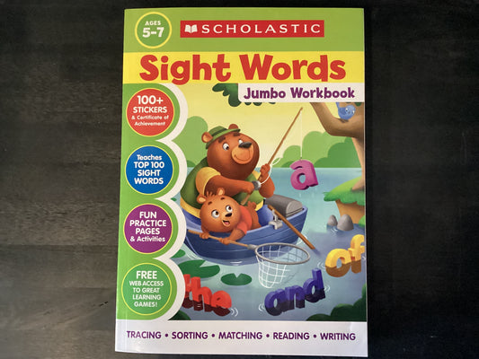 Scholastic Sight Words Jumbo Workbook,Scholastic