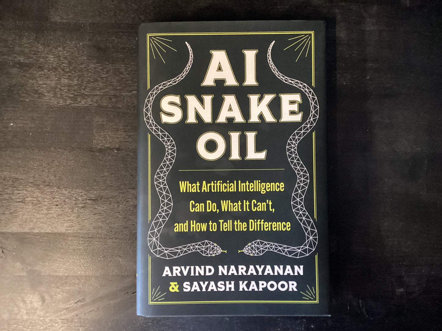 AI Snake Oil: What Artificial Intelligence Can Do, What It Can't, and How to Tell the Difference,Narayanan, Arvind