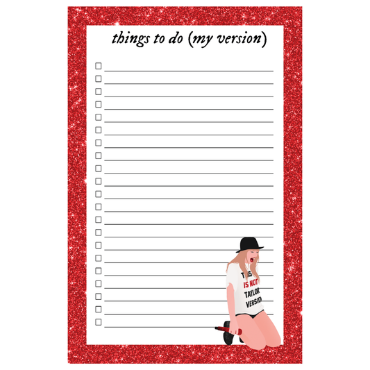 Things to do (my version) Notepad